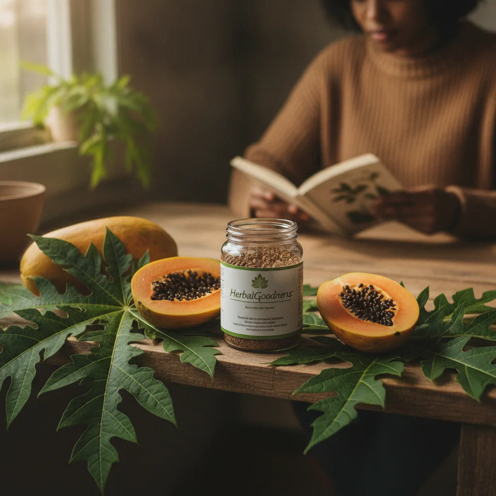 Papaya Leaf Tea Preparation