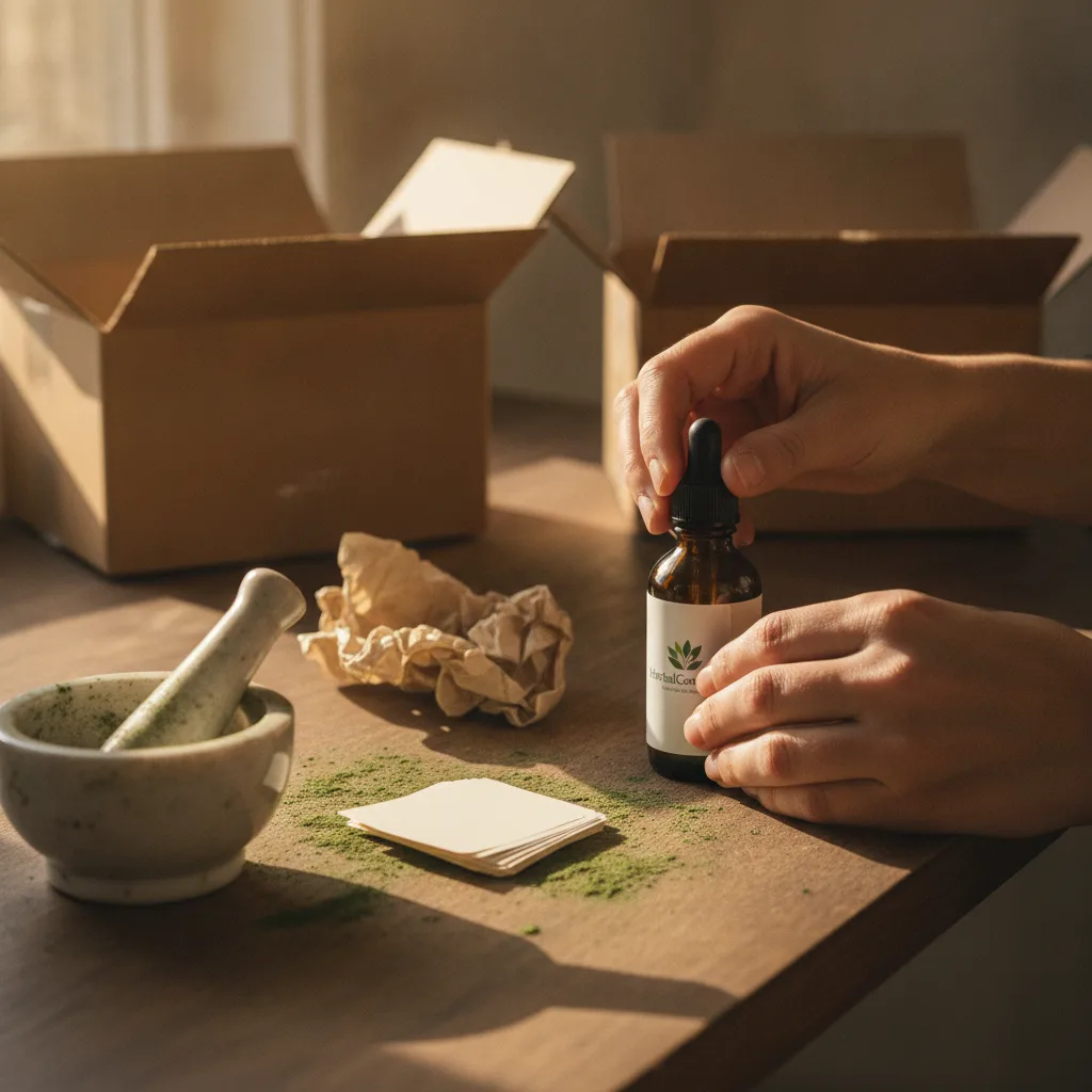 bottling herbal extracts