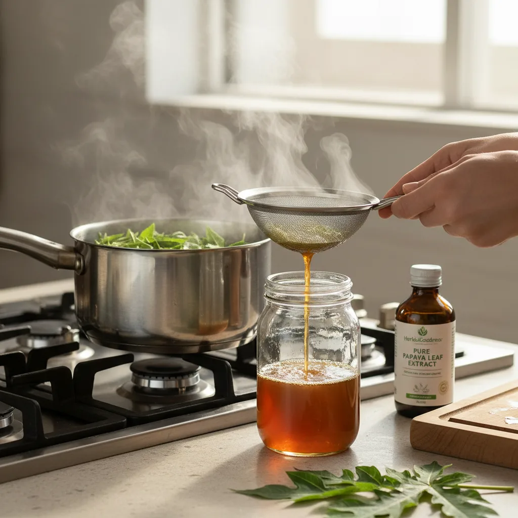 papaya-leaf-syrup-home-prep
