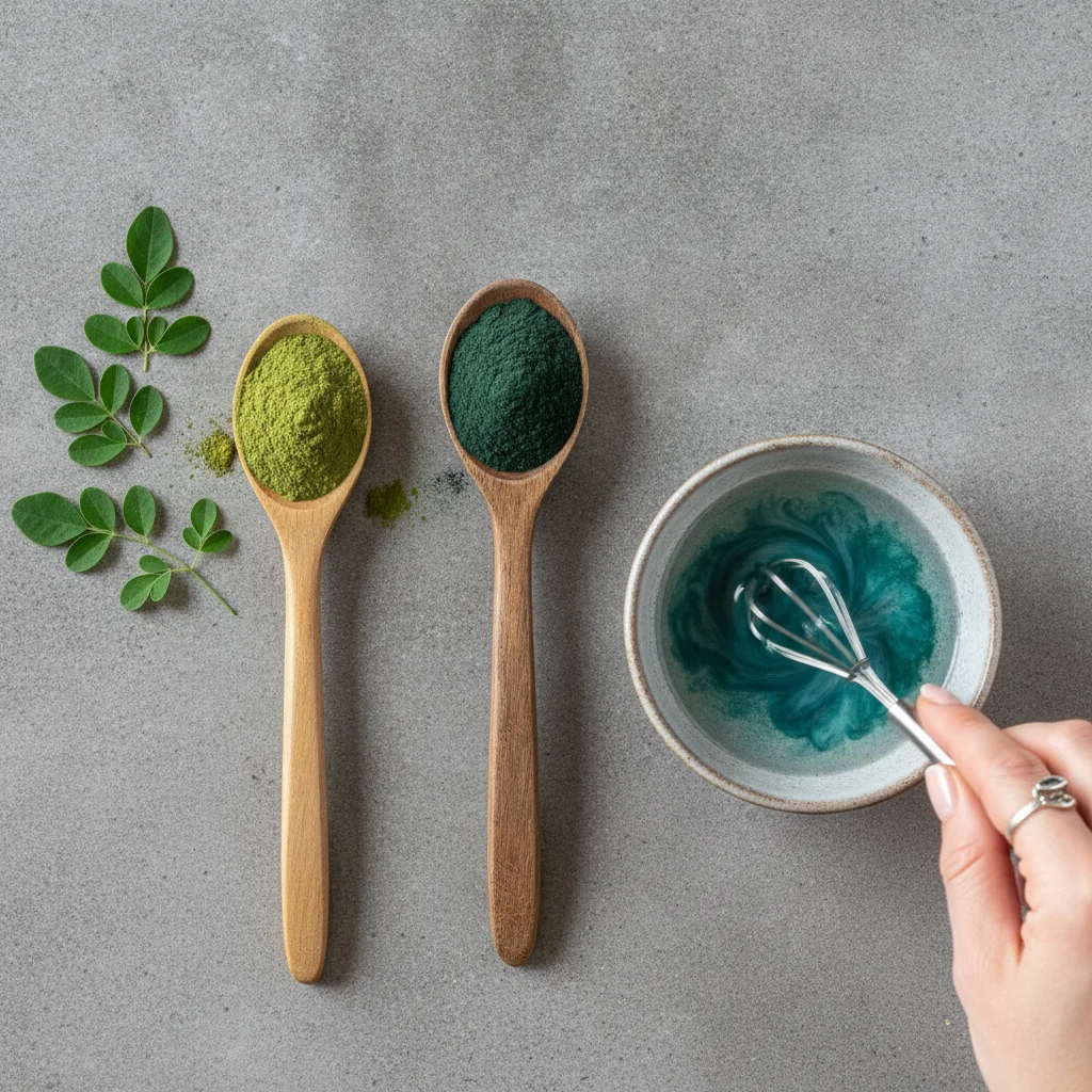 Moringa vs Spirulina nutrition