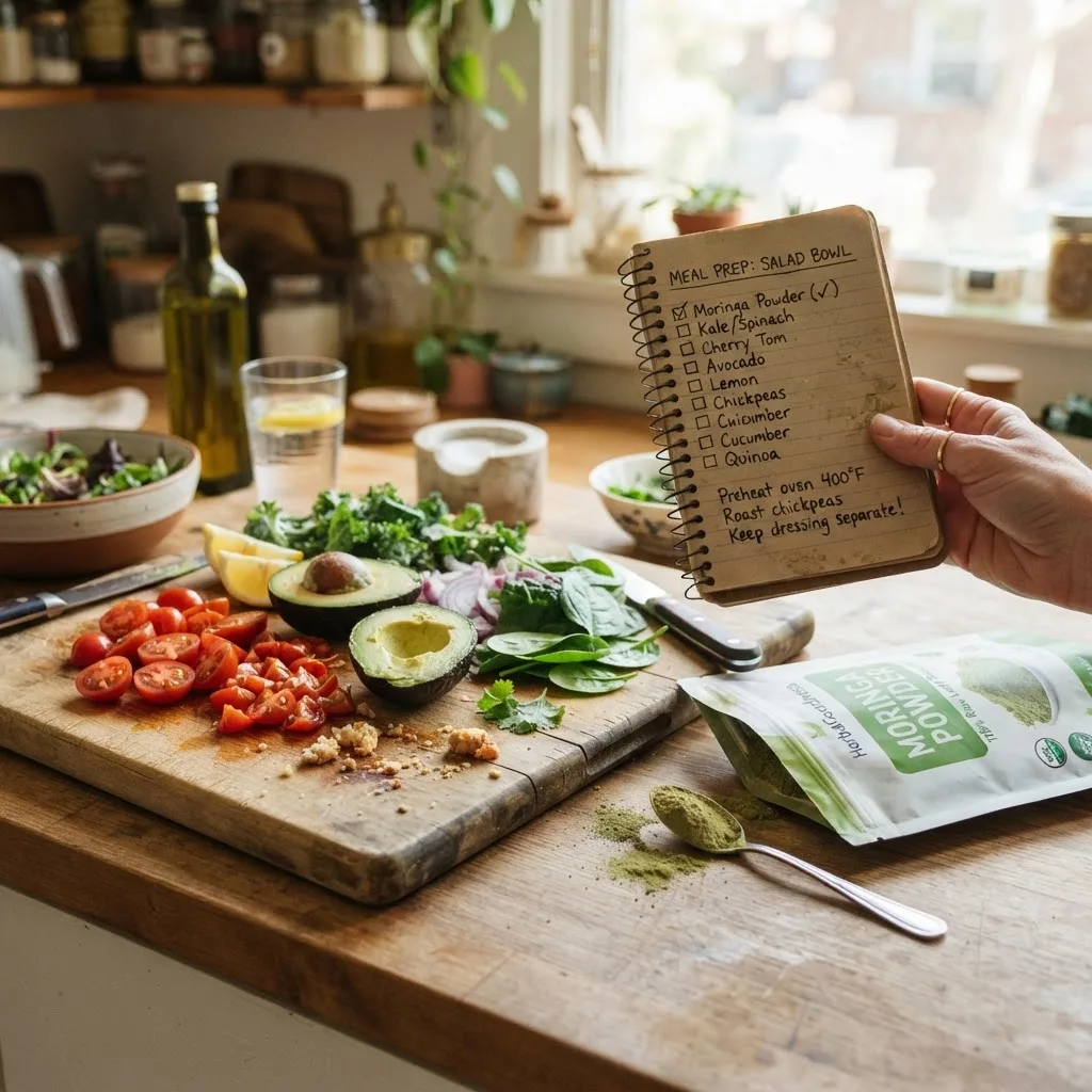 Fresh moringa powder smoothie inspiration