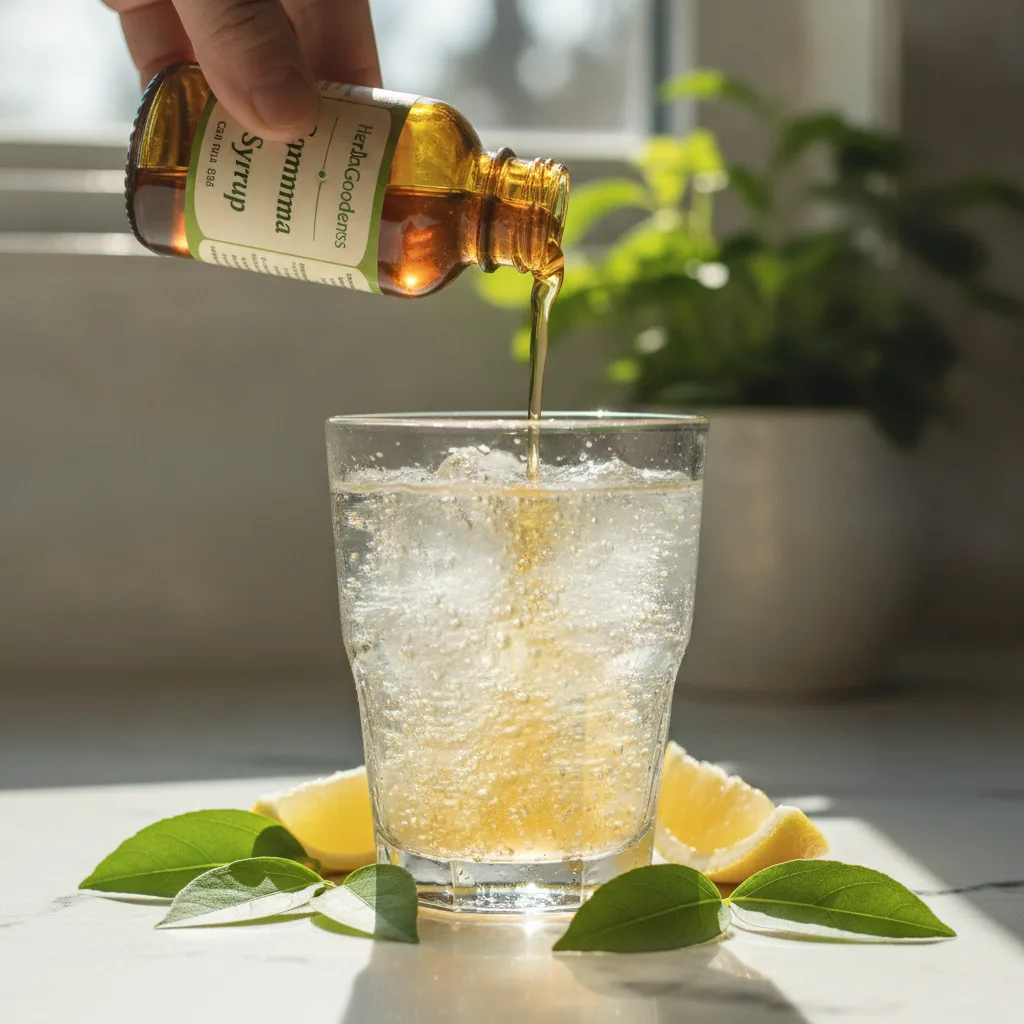 Herbal ferments and colorful sodas with botanicals