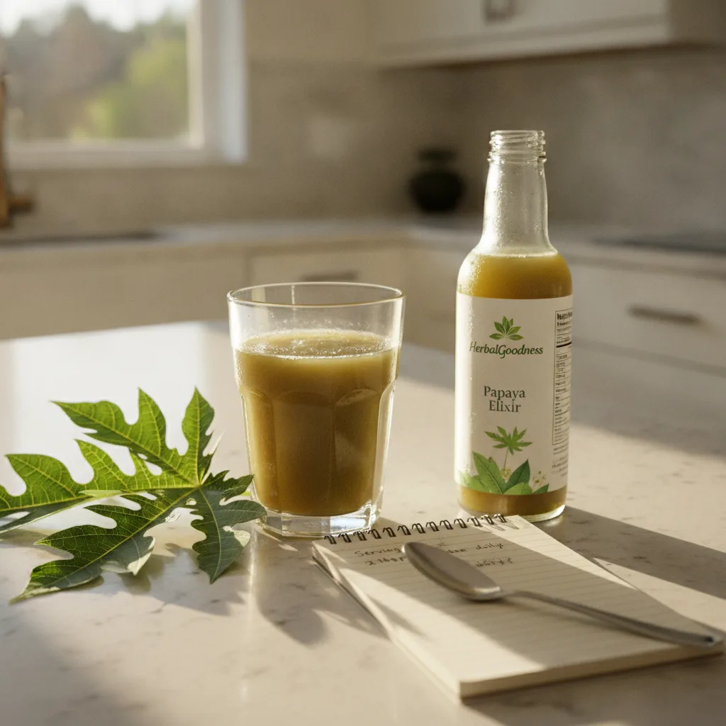 Label Reading Papaya Juice