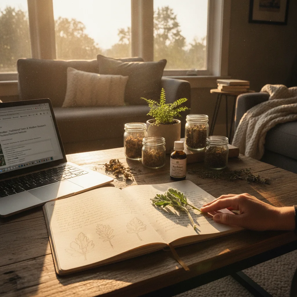 mullein leaf journal writing