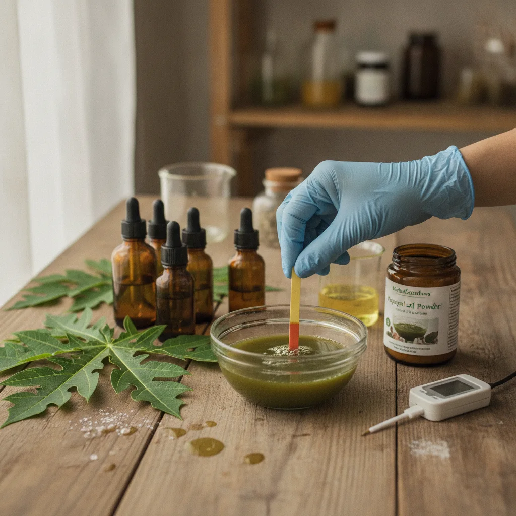 papaya leaf extract in skincare