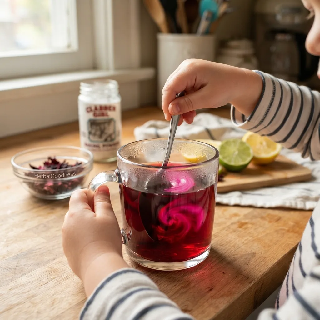 child with hibiscus pH test
