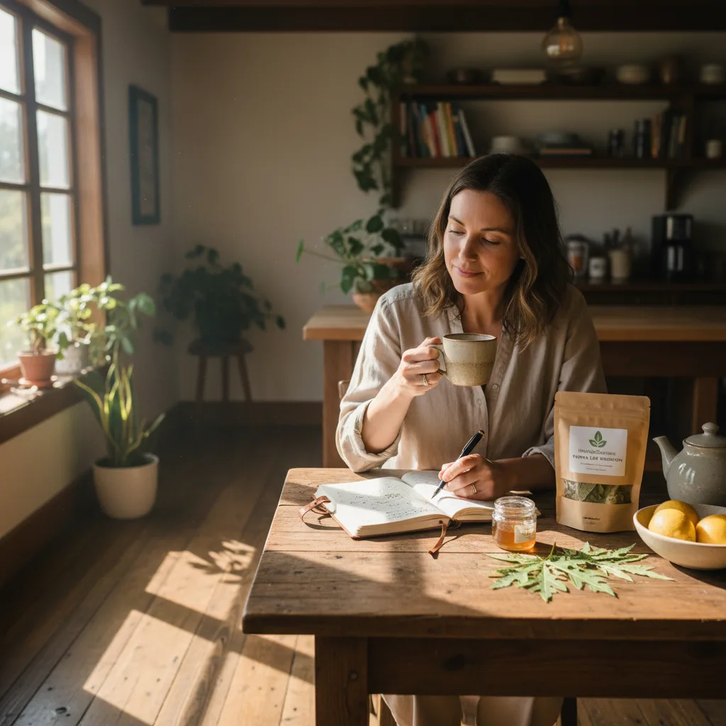 papaya leaf extract kitchen vibes