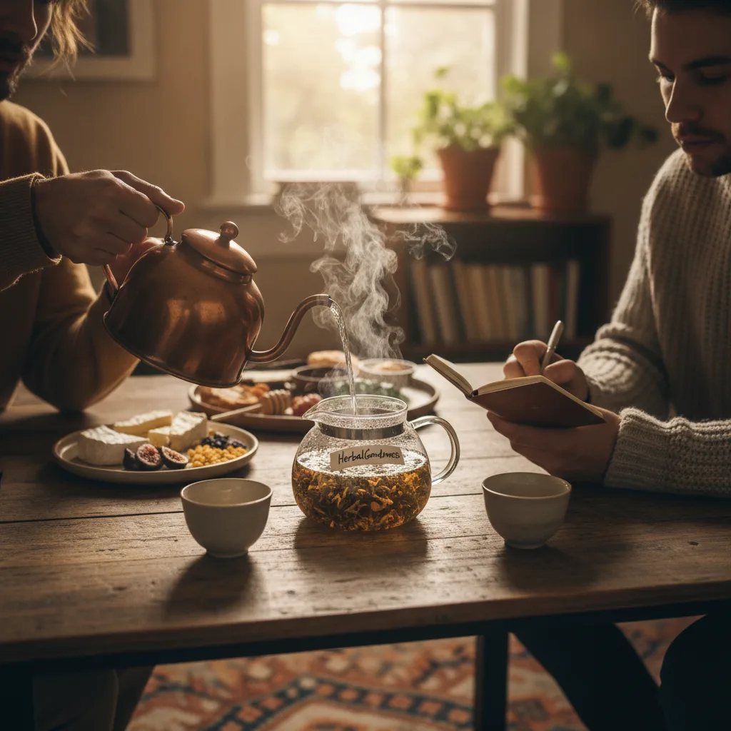 Herbal tea pairing experience