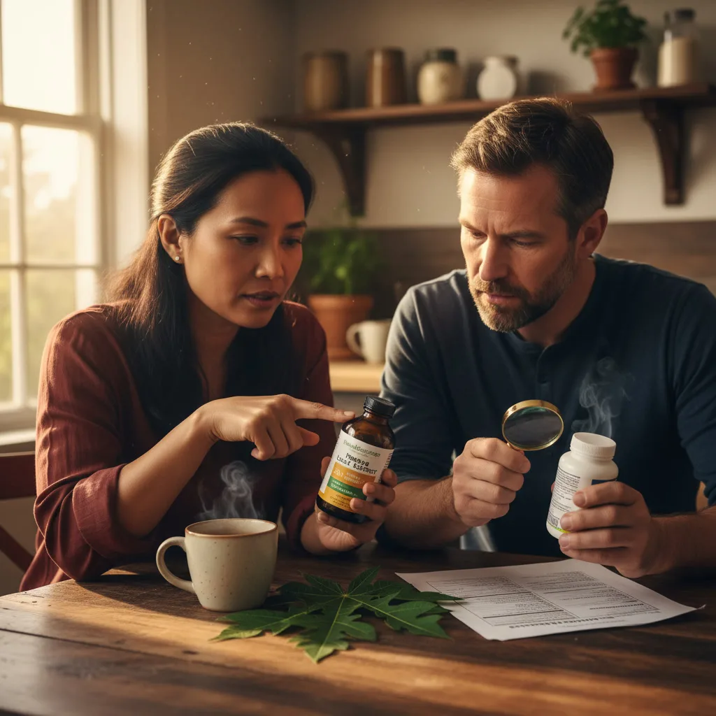 papaya leaf extract label example
