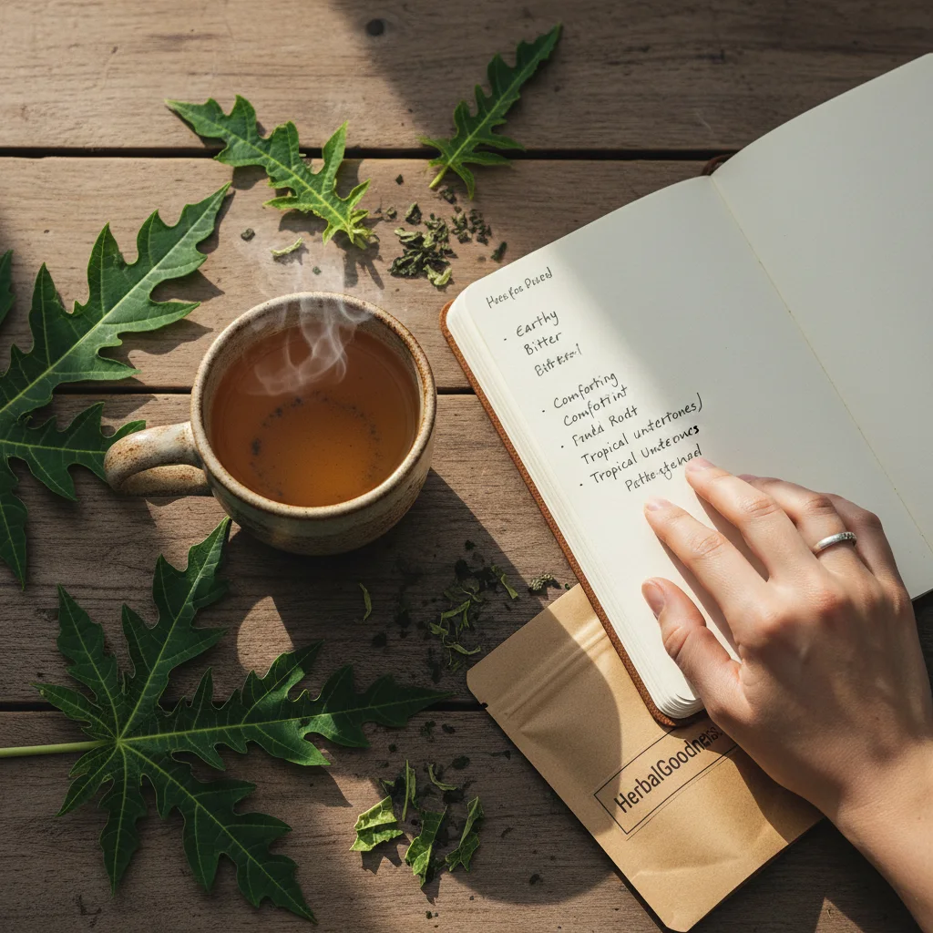 Papaya Leaf Tea Mindful Ritual