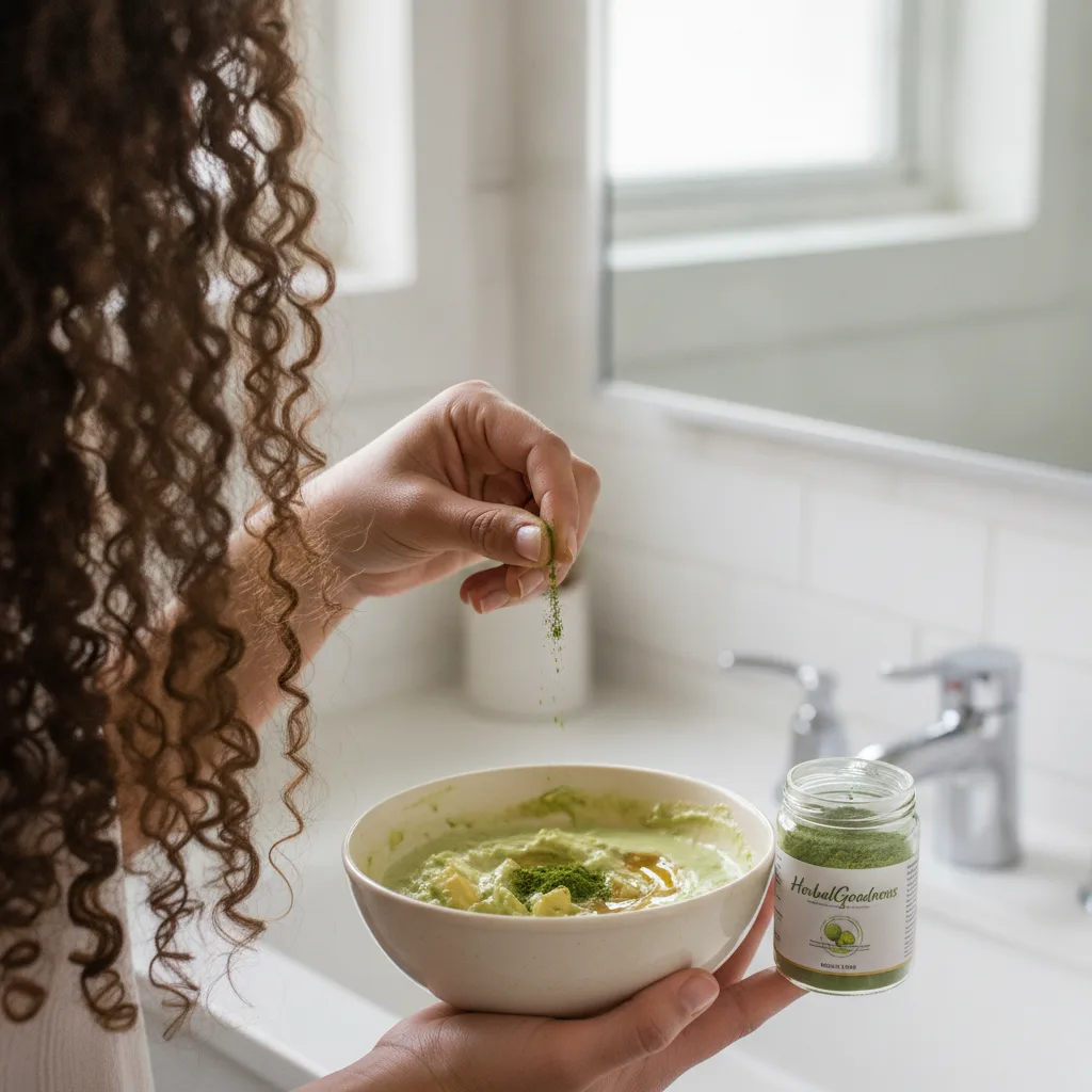 moringa hair powder making