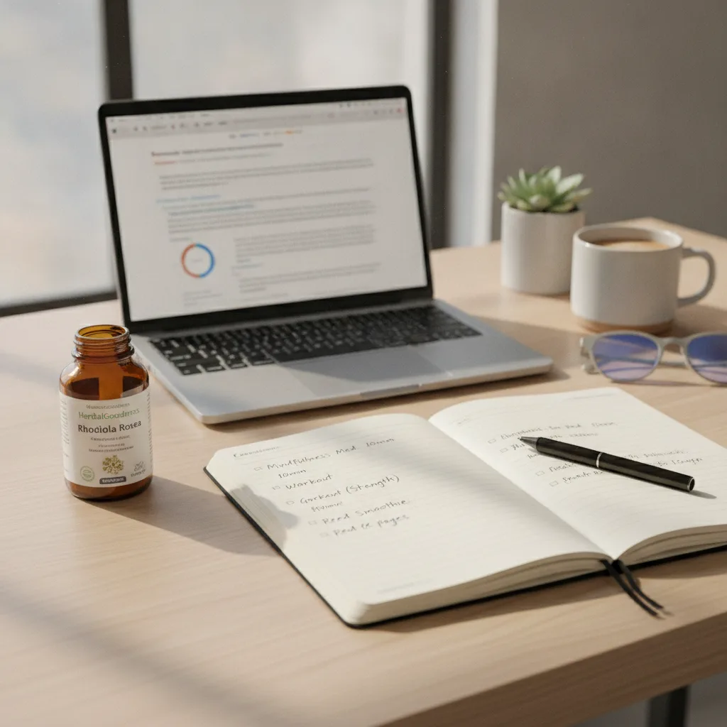 Journaling herbal supplement experience