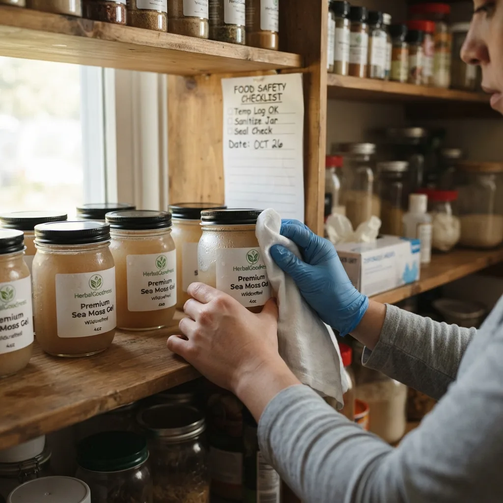 labeling and packaging of sea moss gel