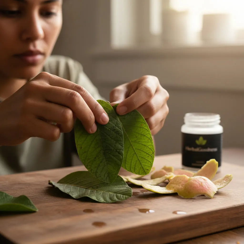 guava leaf tea preparation