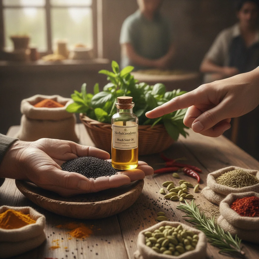 black seed oil sensory test