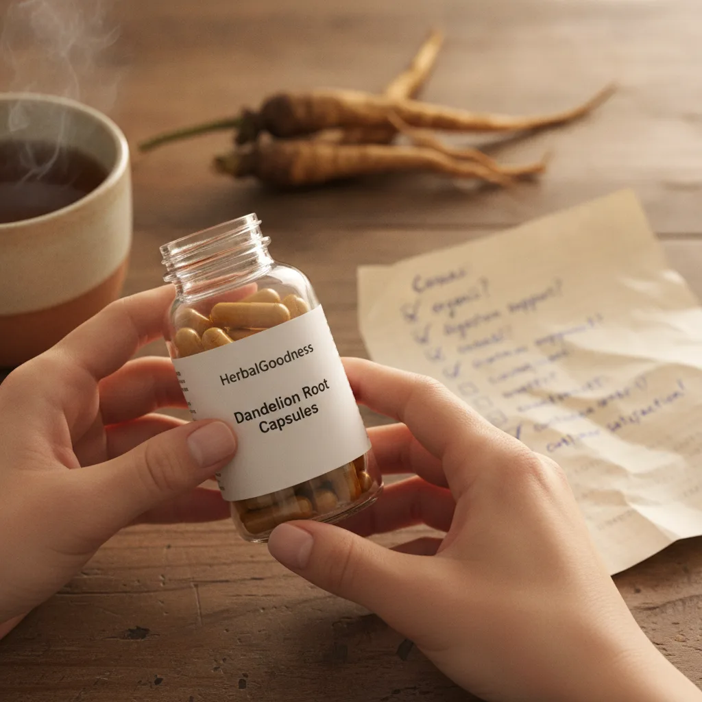 herbal tea and supplement review concept