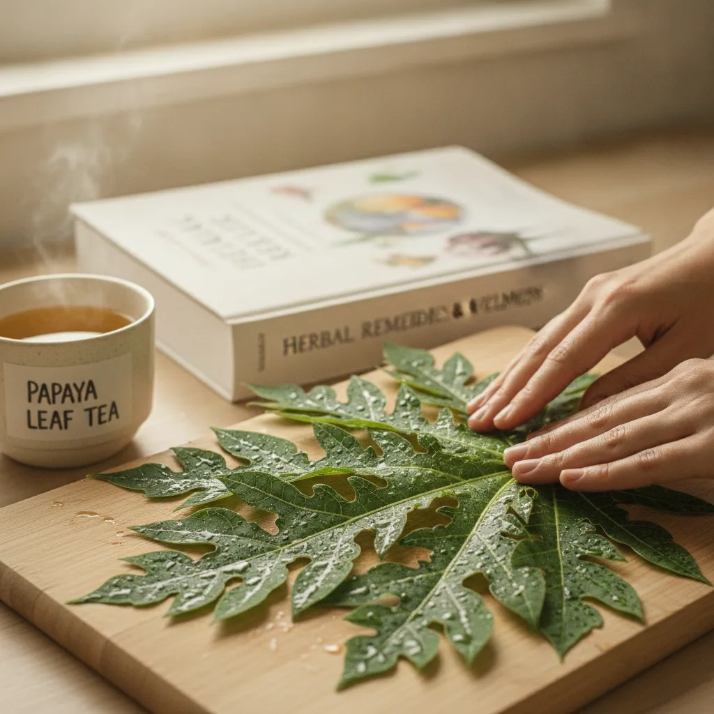papaya-leaf-tea-capsules-dosing