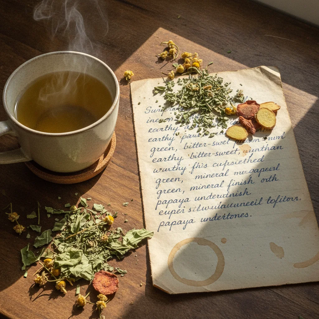 Tasting Papaya Leaf Tea