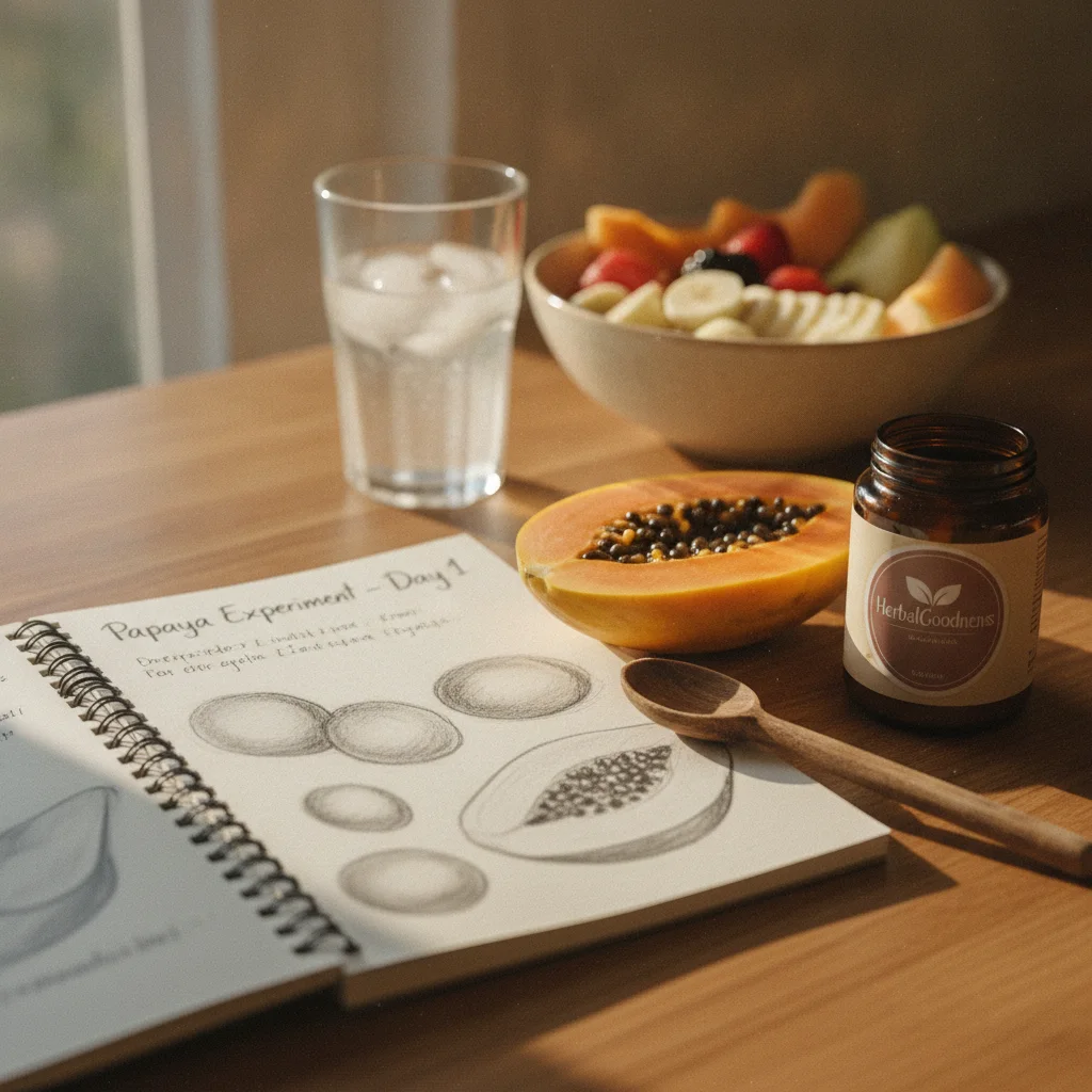Papaya Seed Sensory Journal