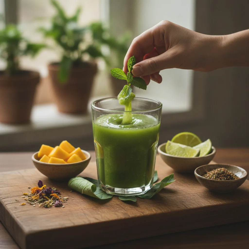 papaya-leaves-juice-ASMR