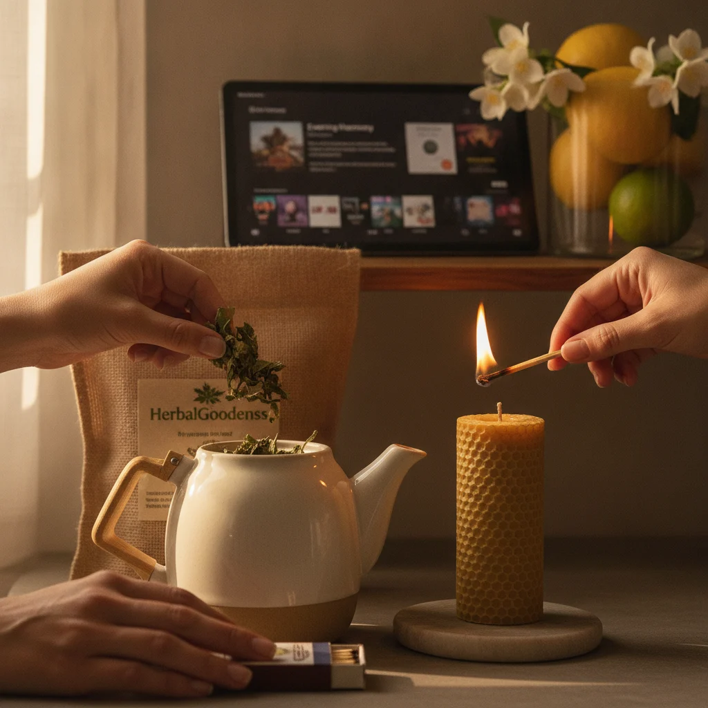 papaya leaf tea visual experience