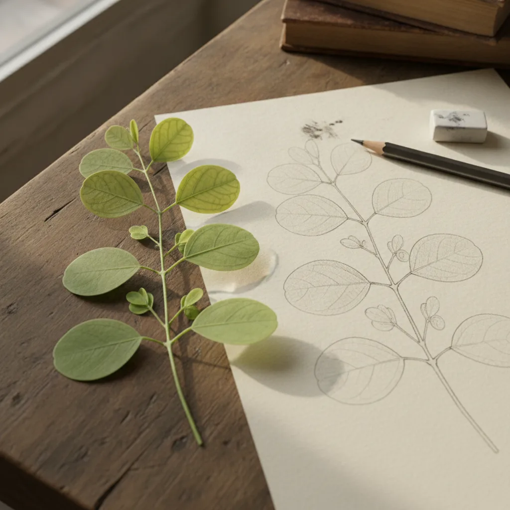 illustrative drawing of chanca piedra