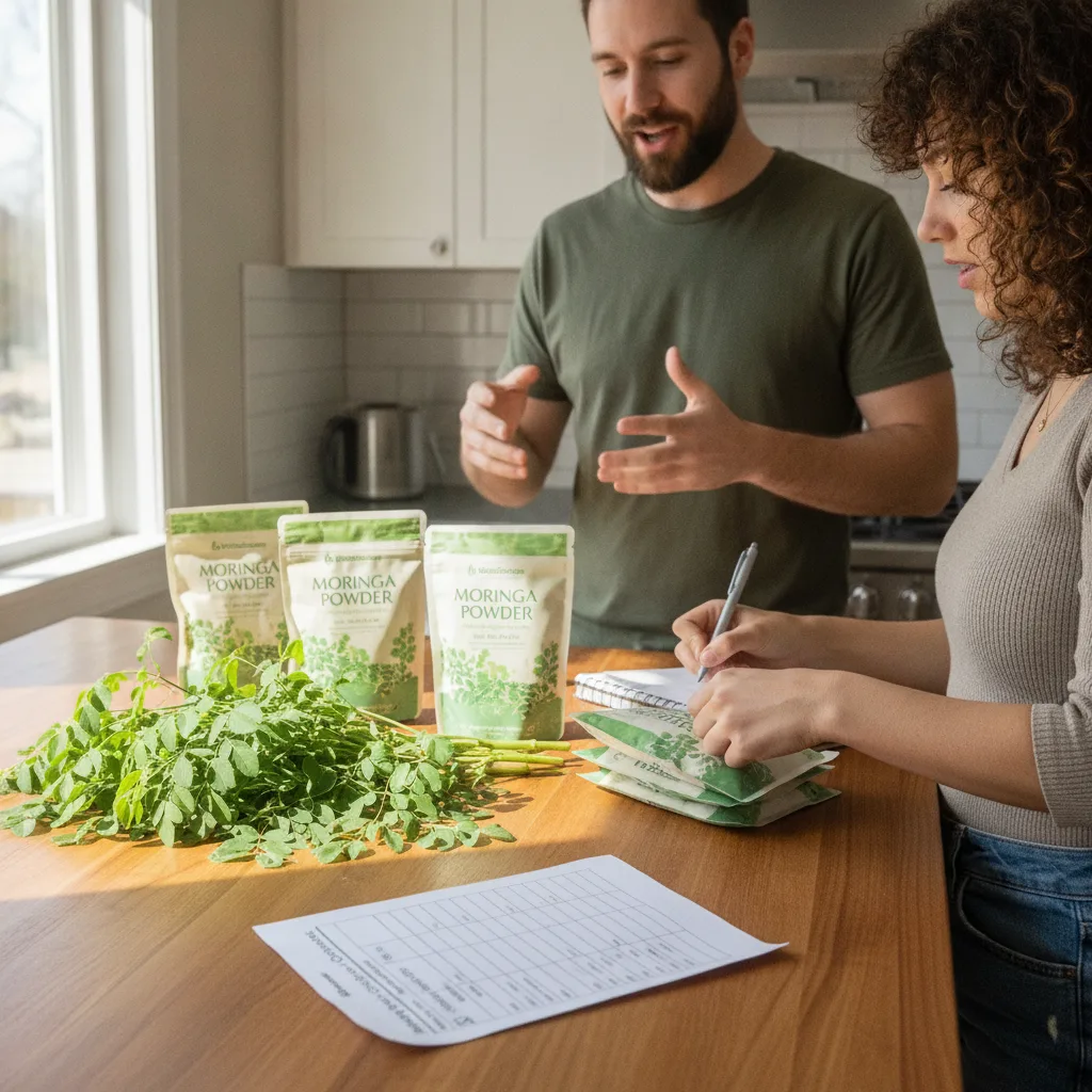 quality testing moringa powder