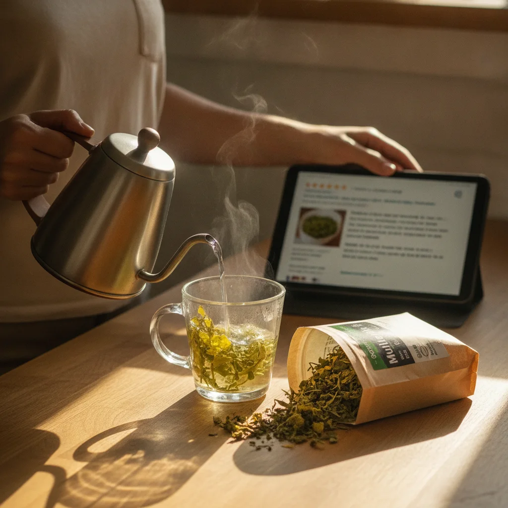 herbal tea comparison sample bags