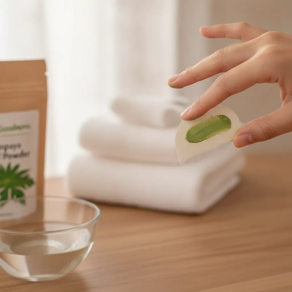 papaya leaf powder beauty