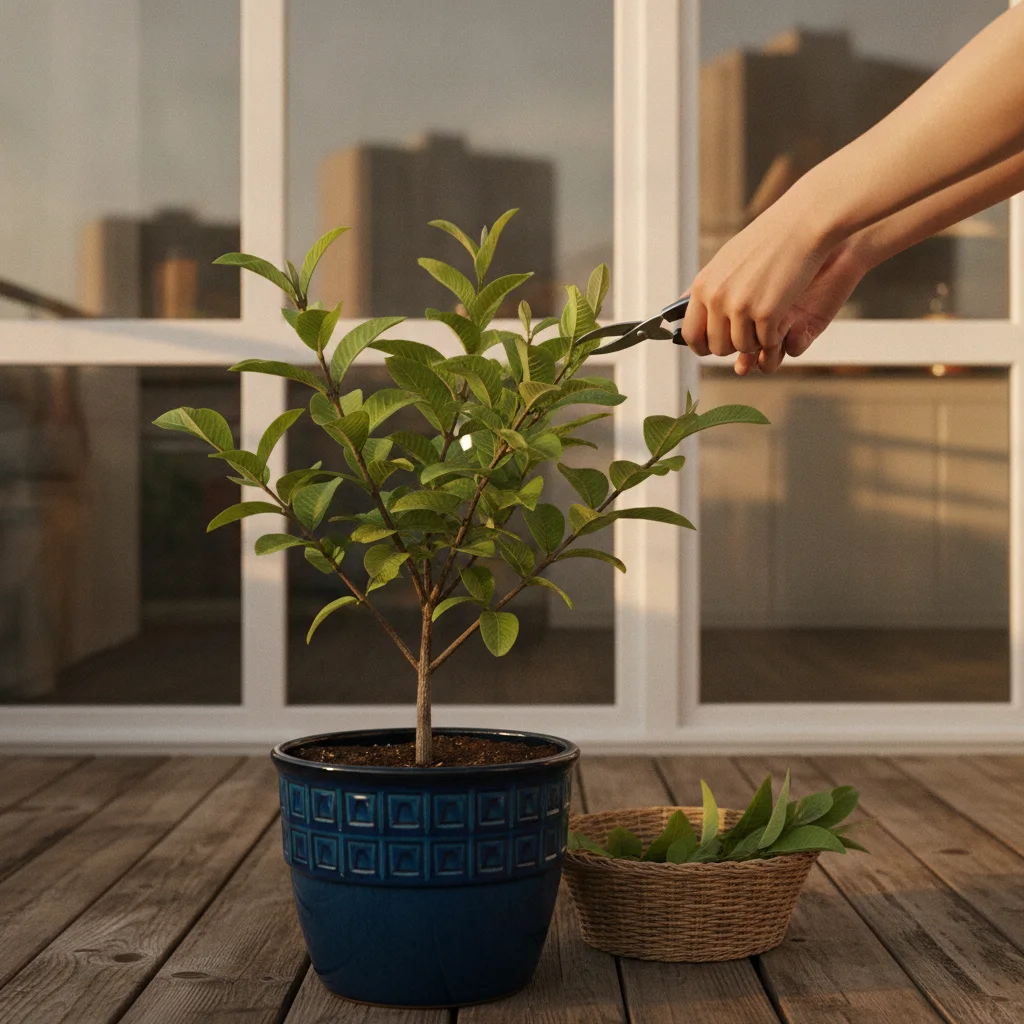 urban guava container garden inspiration