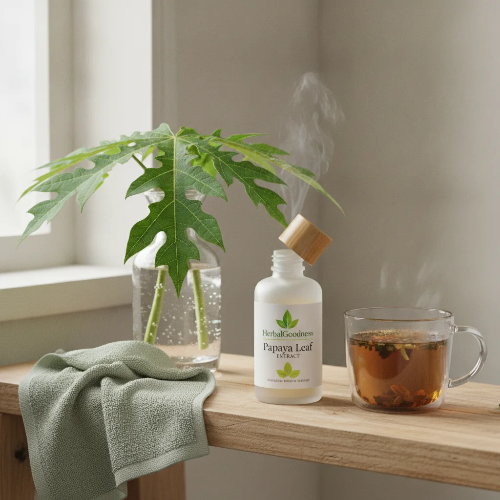 bottles of botanical extracts for perfumery