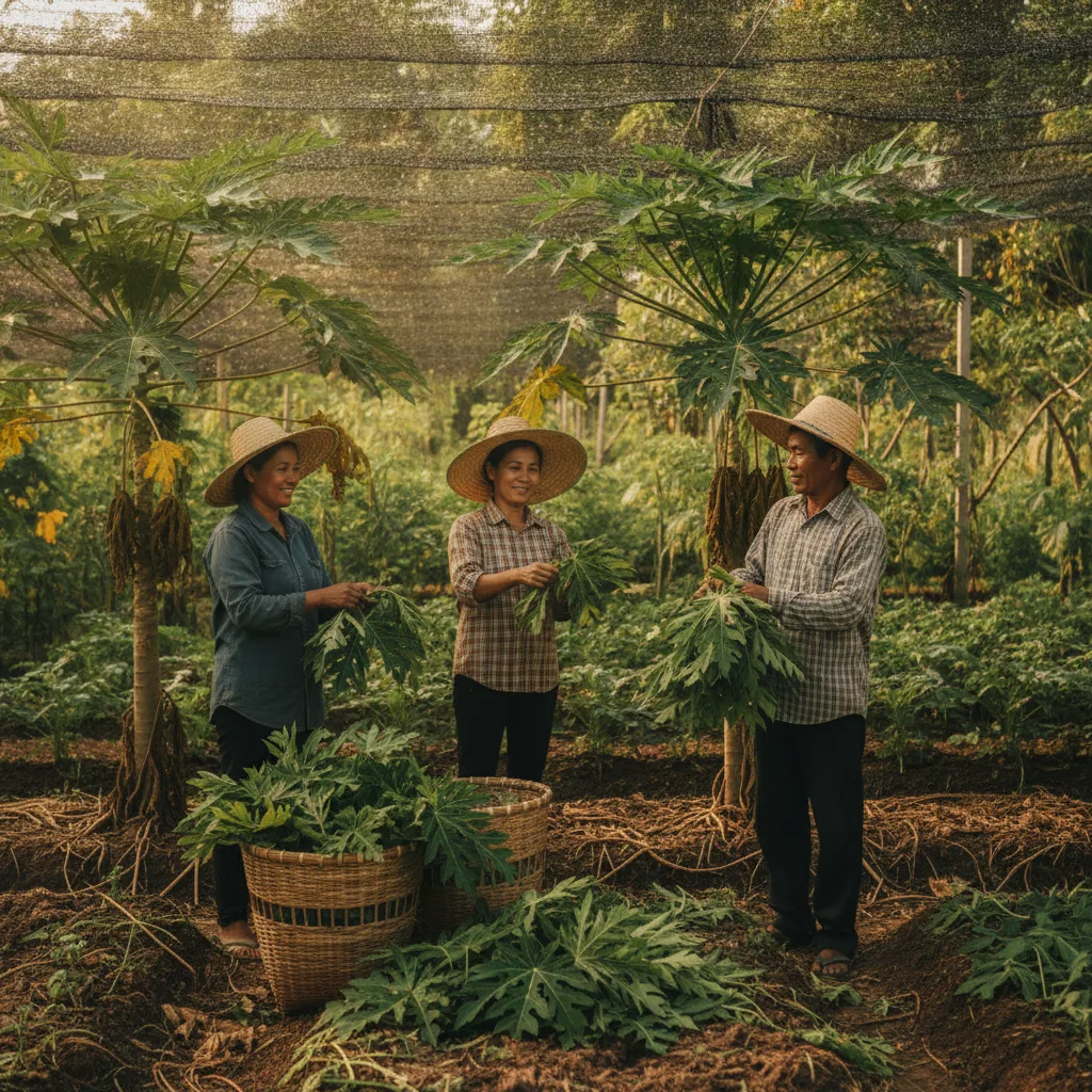 eco-friendly papaya harvesting
