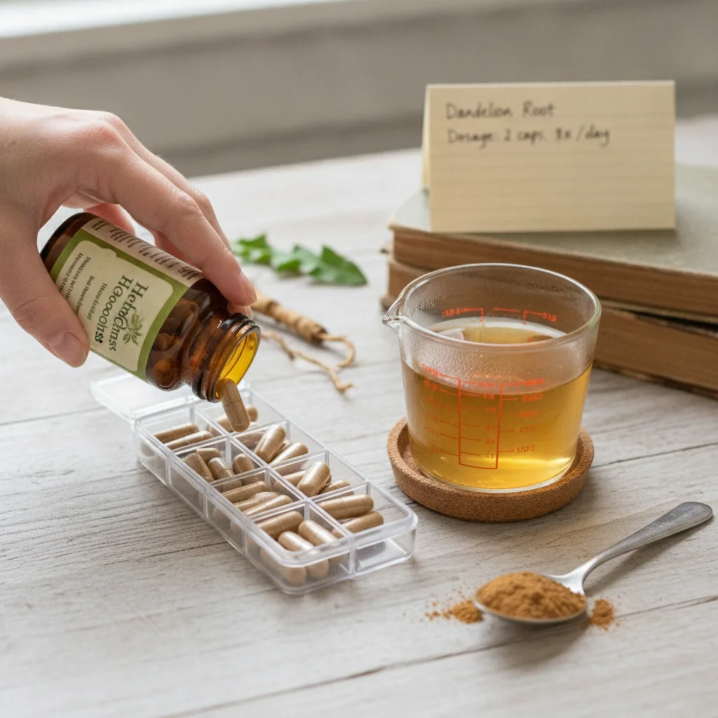 dandelion root supplement formats