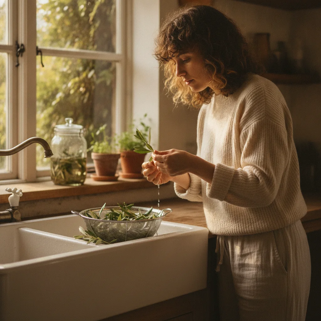 home fermentation jars with herbs
