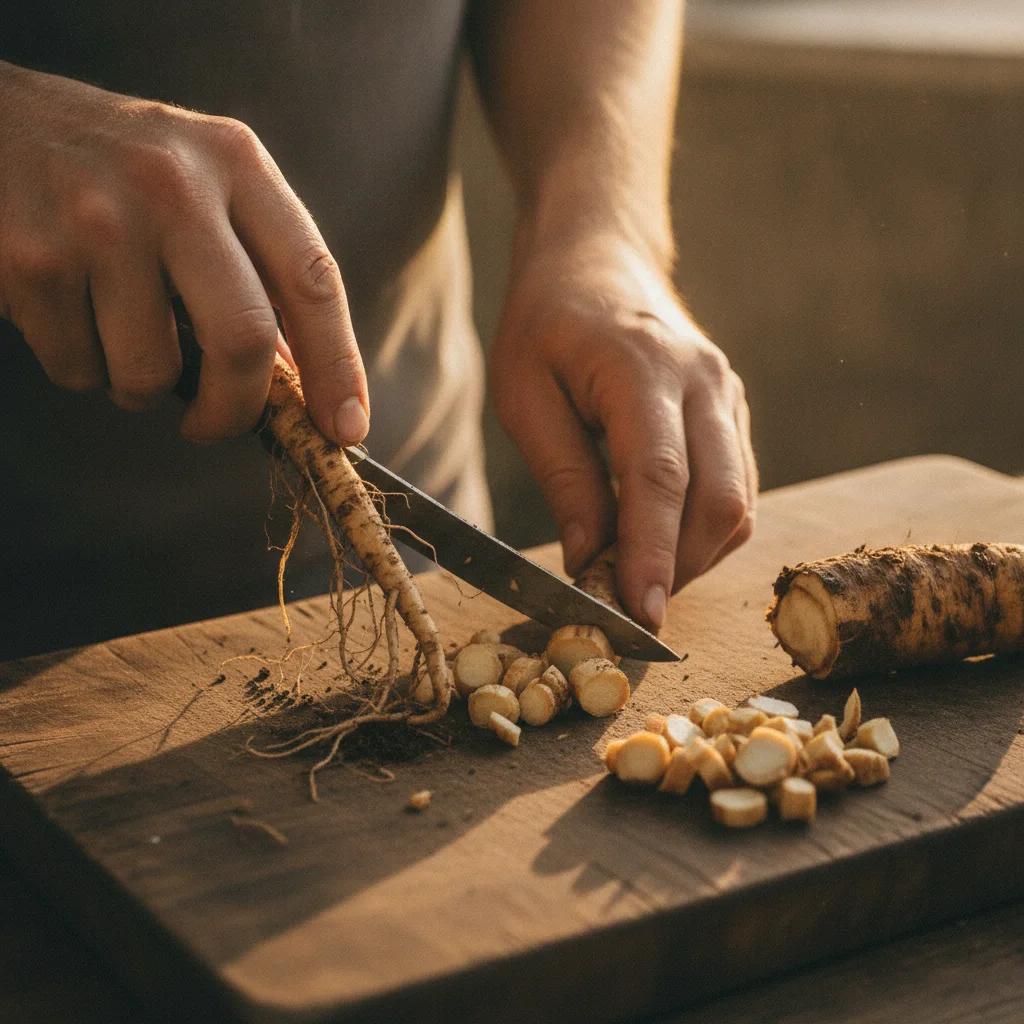 dandelion root fermentation visual