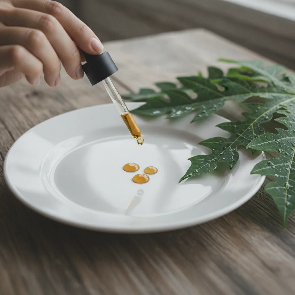papaya leaf extract home quality test