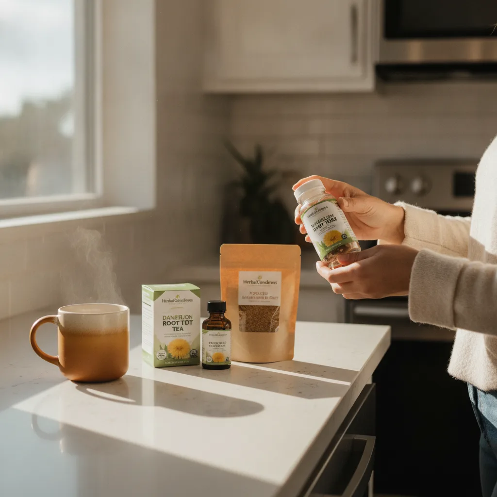 roasted dandelion root beverage