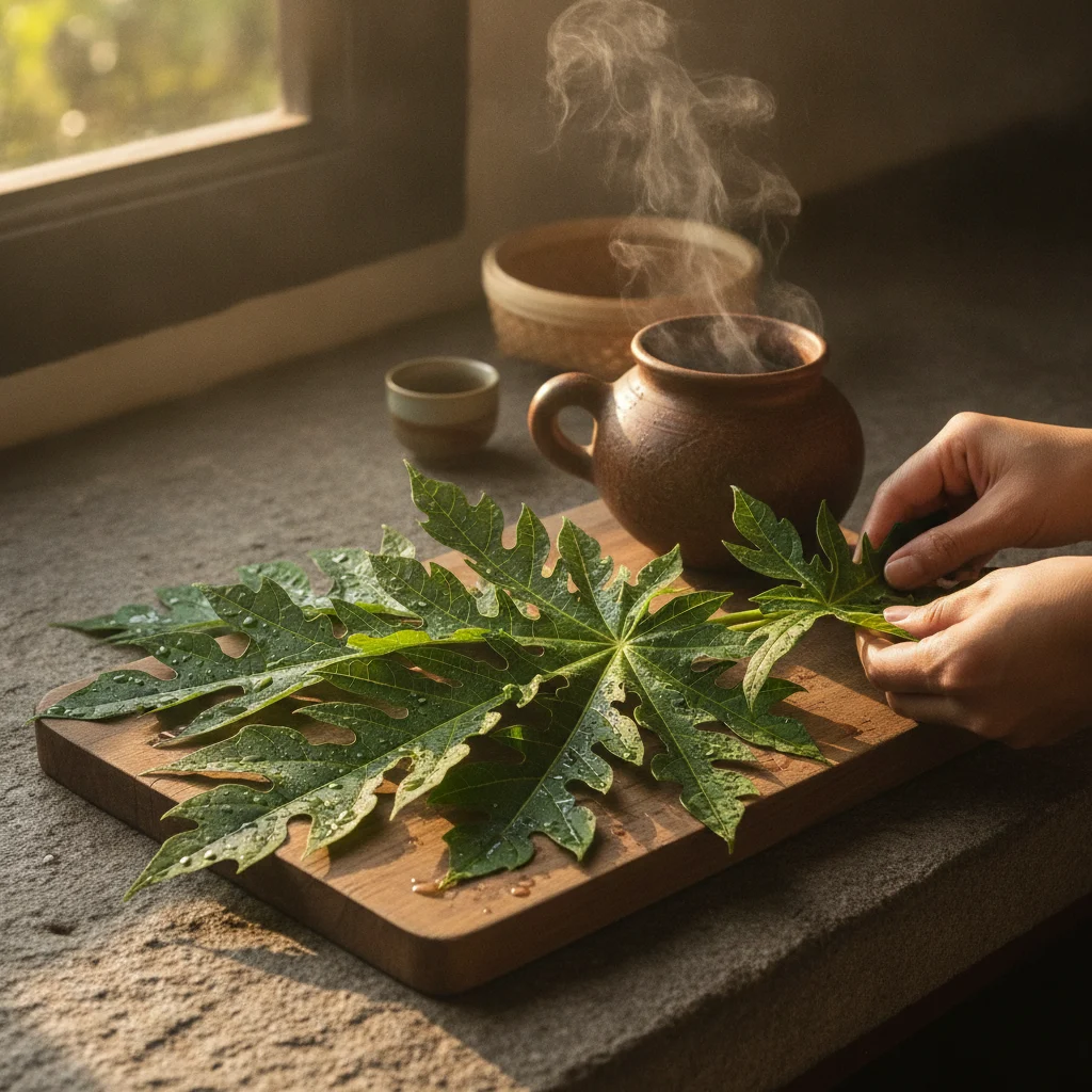Papaya Leaf Drying and Storage
