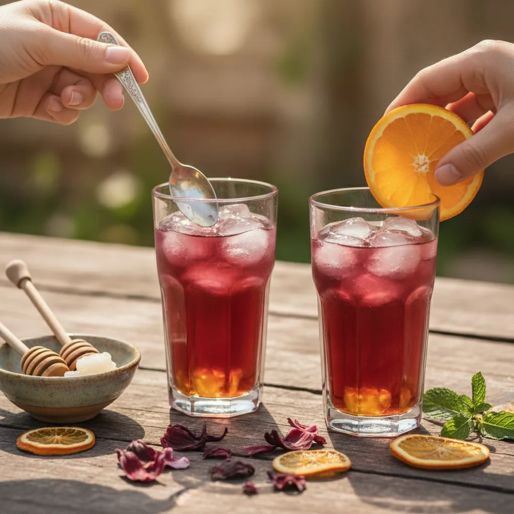 hibiscus-tea-pouring