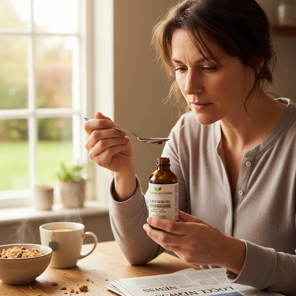reading black seed oil certificate