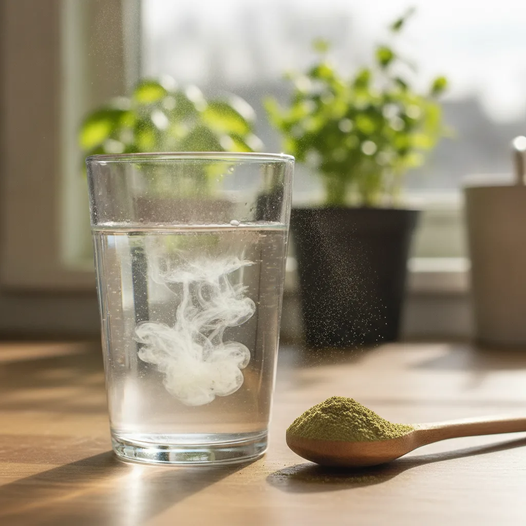 Papaya leaf powder visual check