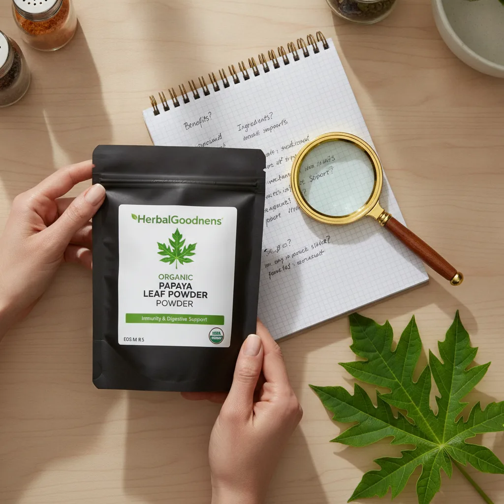 Reading herbal product labels