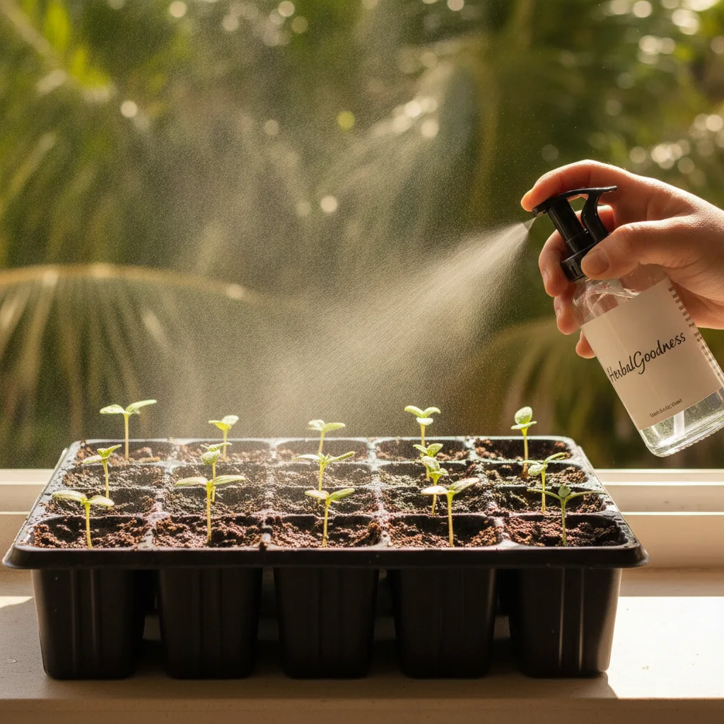 Papaya seeds and plant care tools