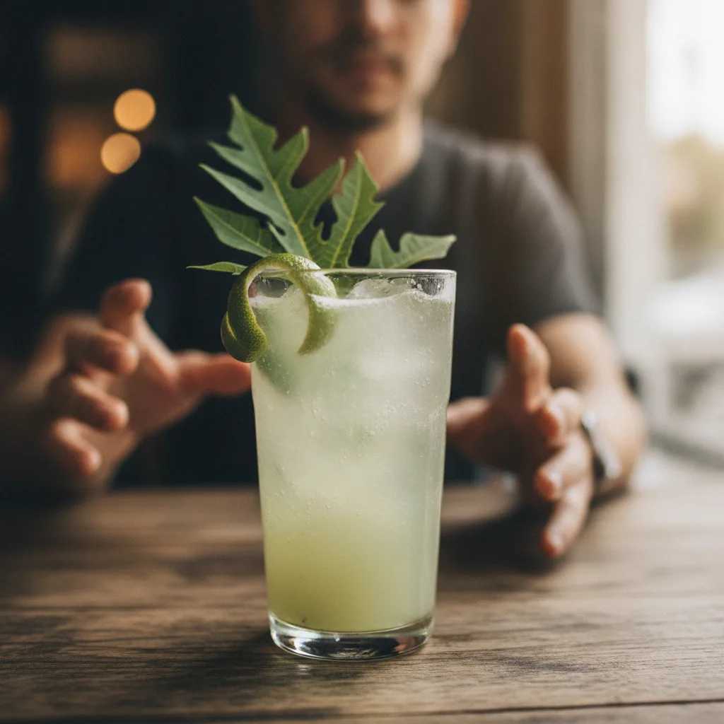 papaya leaf extract cocktail inspiration
