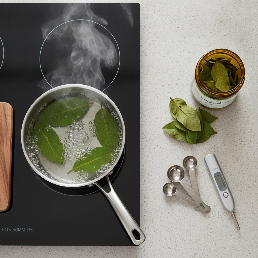guava leaf tea infusion