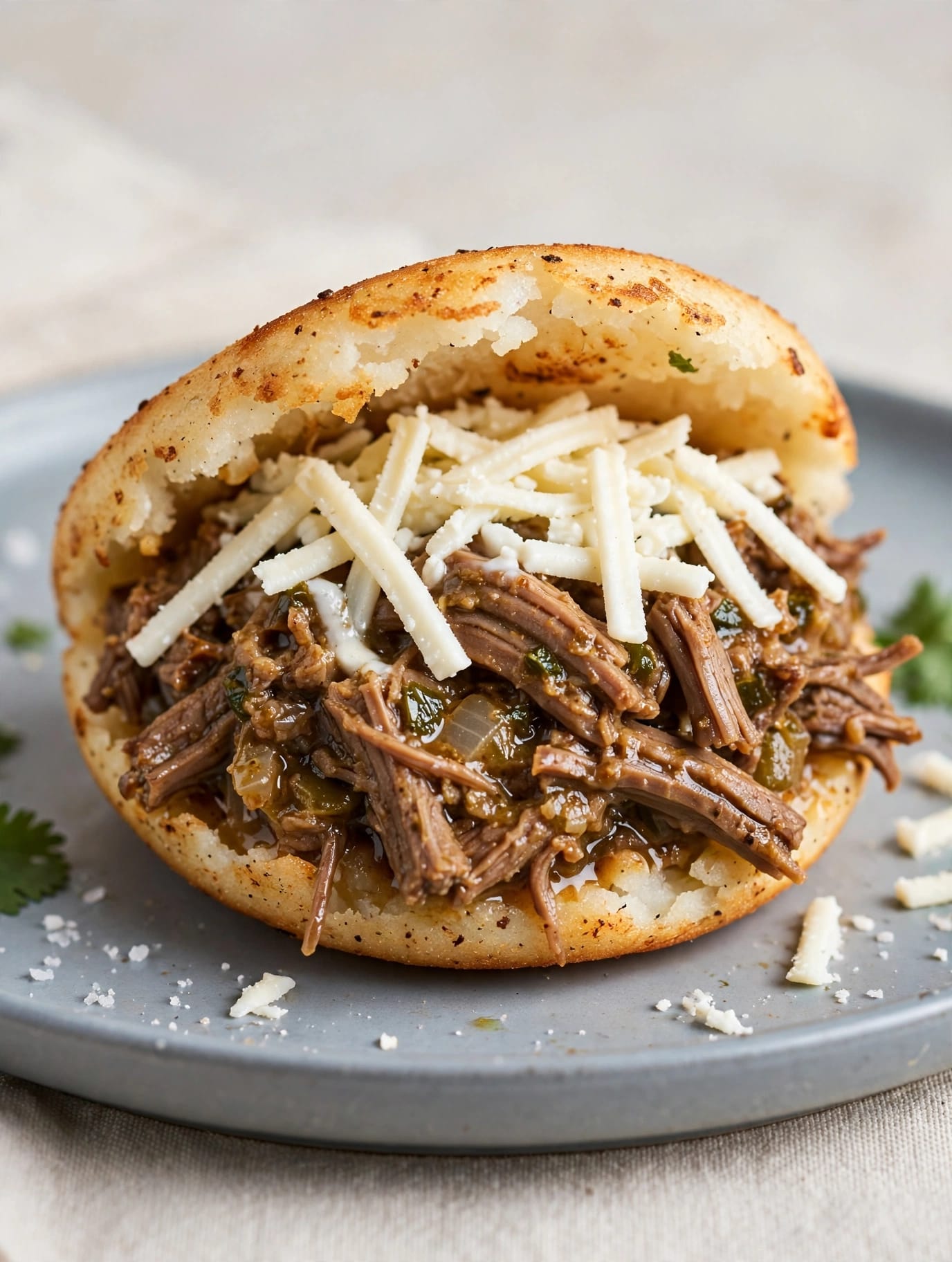 Arepa Carne Mechada