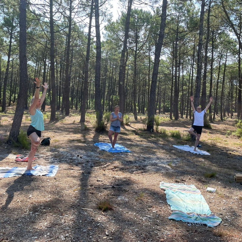 Yoga Lacanau - Cours de Yoga à la plage de la Super Sud