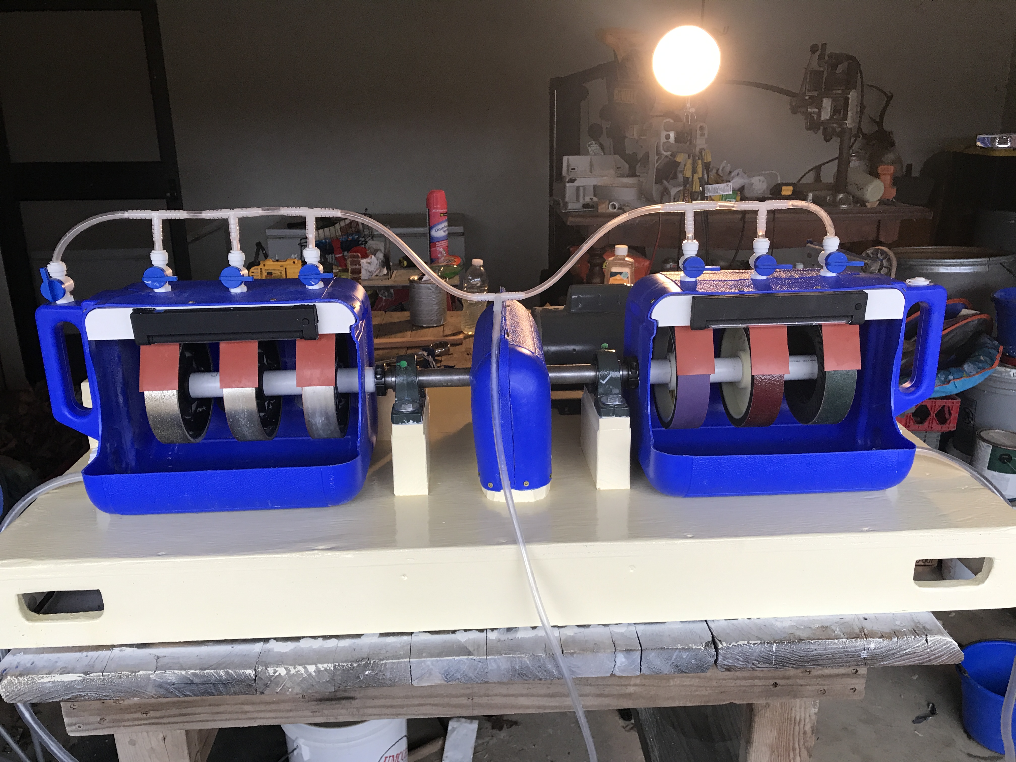 Home made lapidary machine Rock Tumbling Hobby