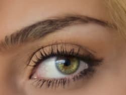 Photograph of an eyebrow wax and shape