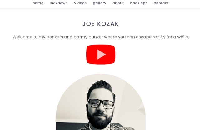 Screenshot of www.joekozak.com